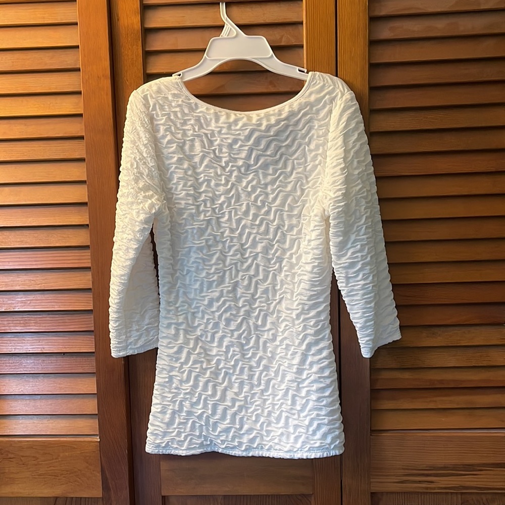 White Ruching Top - Picture 3 of 3